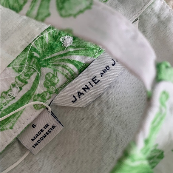 NWT Janie and Jack Palm Tree Ruffle Dress 6 Sundress - Picture 12 of 12